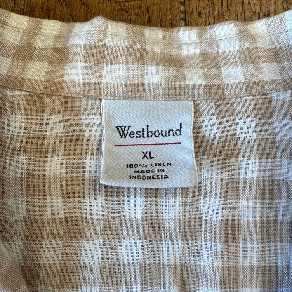 Westbound 100% Linen Button Up Shirt Womens XL with Linen Blend Capri Pants L - Picture 11 of 14